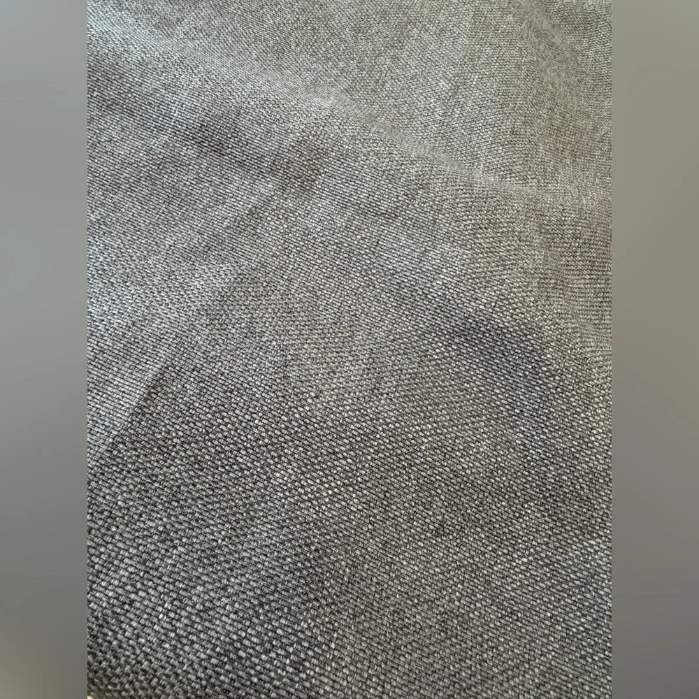 2 Curtain Panels Blackout Approx 61x96 Textured‎ Fabric Heather Charcoal Gray